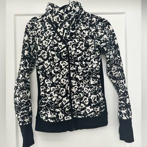 Full zip floral scuba Jacket